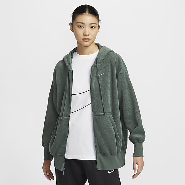 Sportswear Green Drawcord Hoodies Sweatshirts. Nike MY